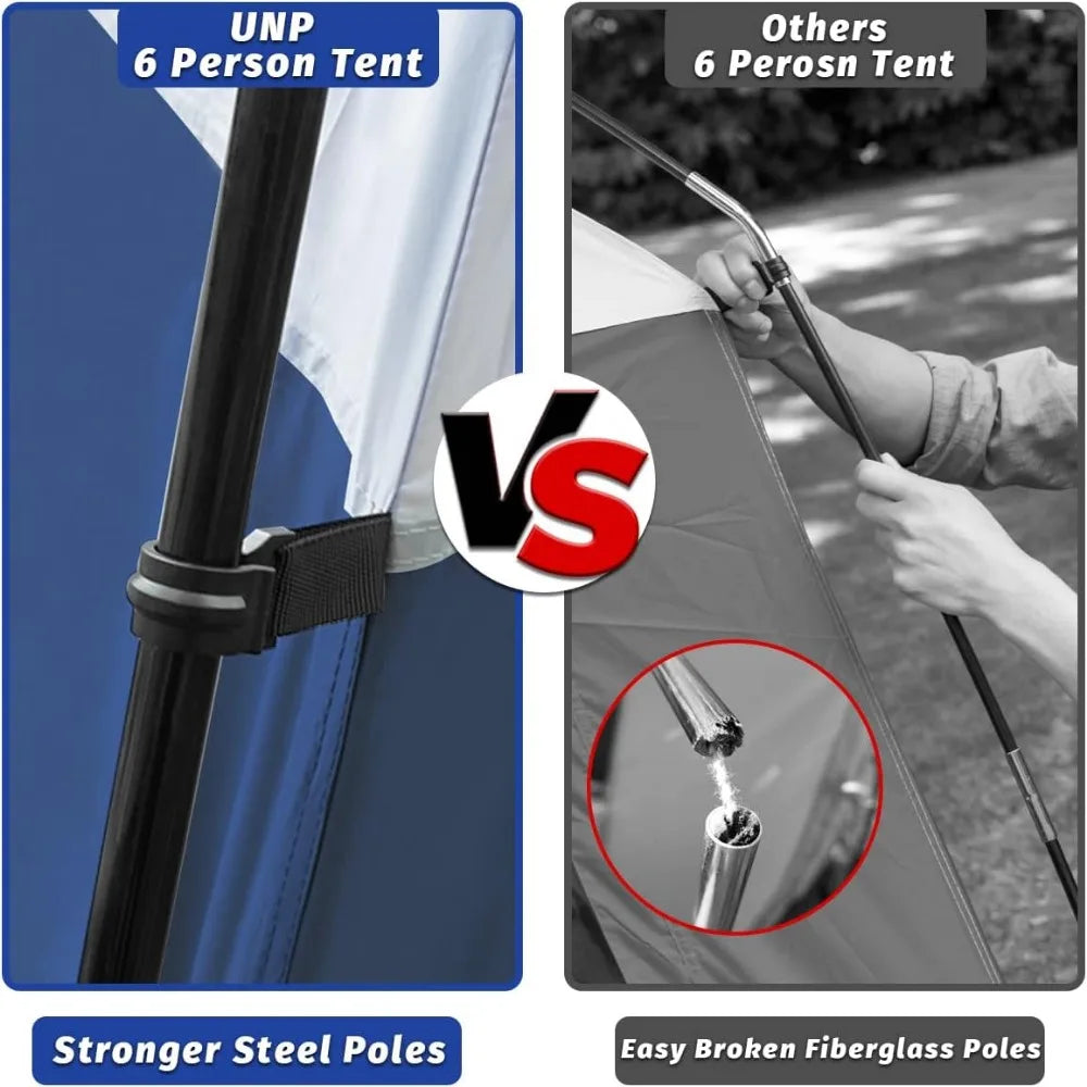 UNP Tent 6 Person Waterproof Camping Tent