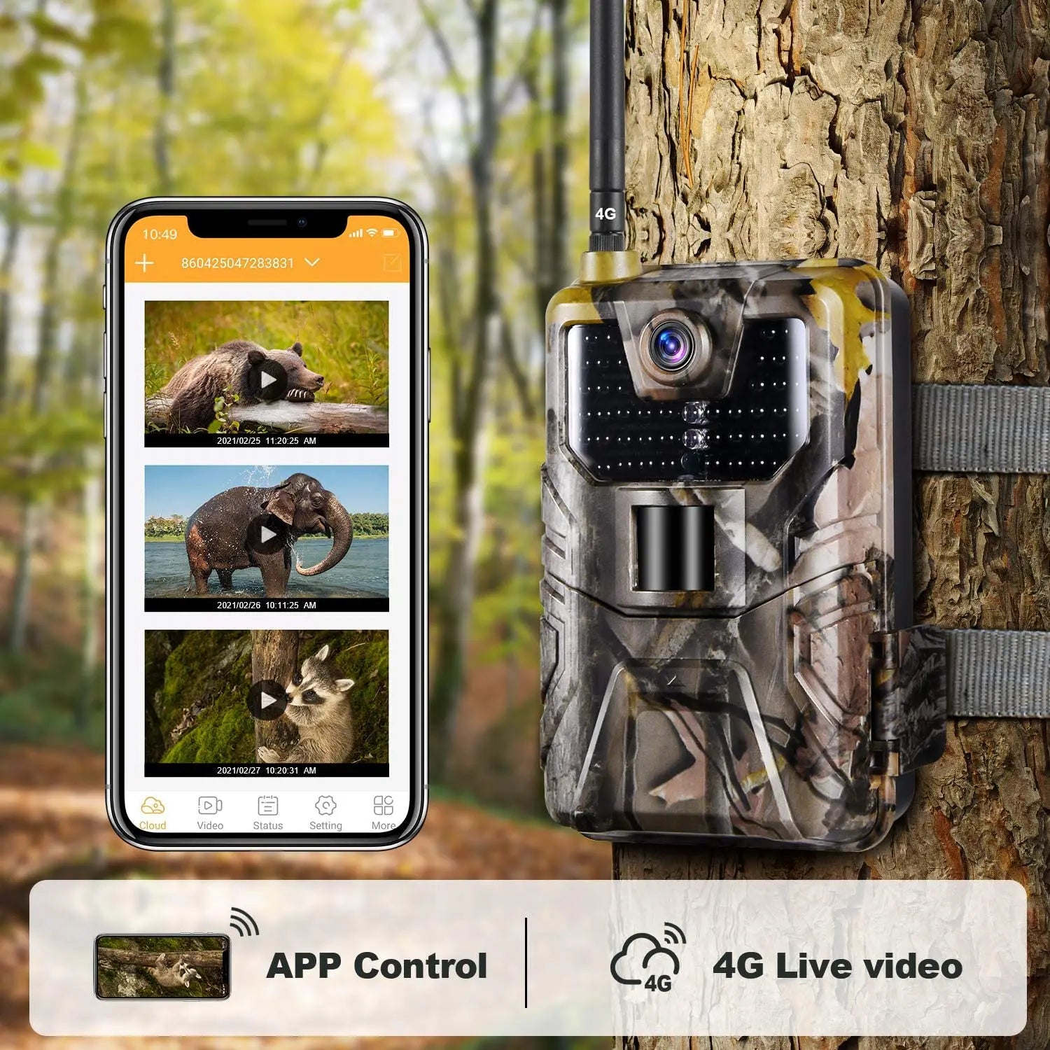 SuntekCam Trail Camera Sync APP Game Camera 4G 4K