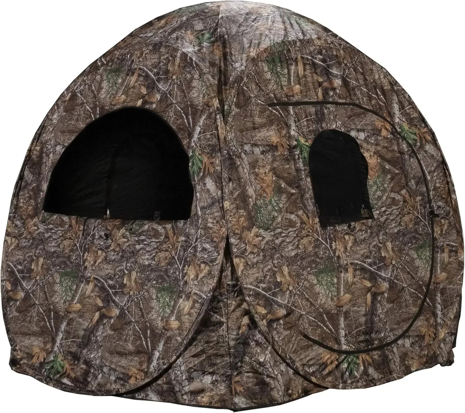 Hunting Ground Blind 360 Degree One-Way See Through Portable Pop Up Hunting Tent with Frame Door, Carrying Backpack