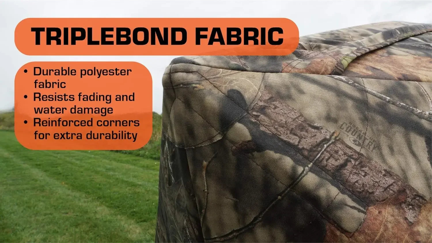 Hunting Ground Blind 360 Degree One-Way See Through Portable Pop Up Hunting Tent with Frame Door, Carrying Backpack