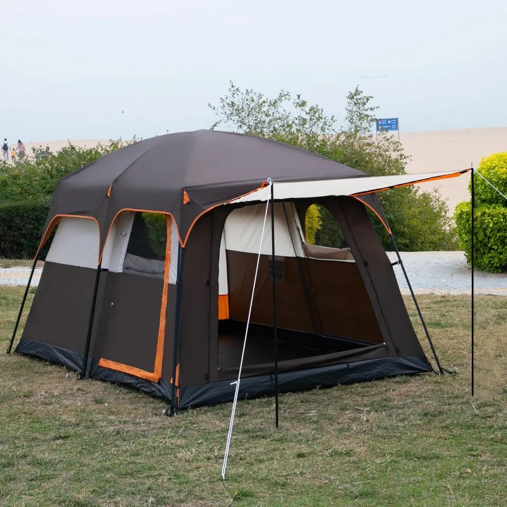 KTT 1-4 Person Tent, 3 doors, 3 windows, Waterproof