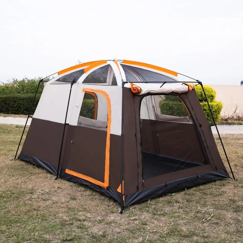 KTT 1-4 Person Tent, 3 doors, 3 windows, Waterproof