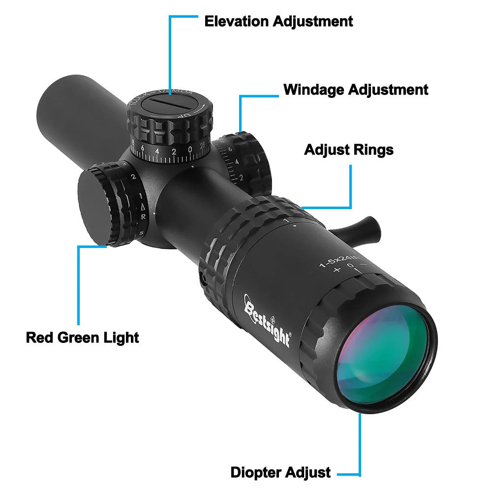 Bestlight 1-5X24 Tactical Optical Rifle Scope