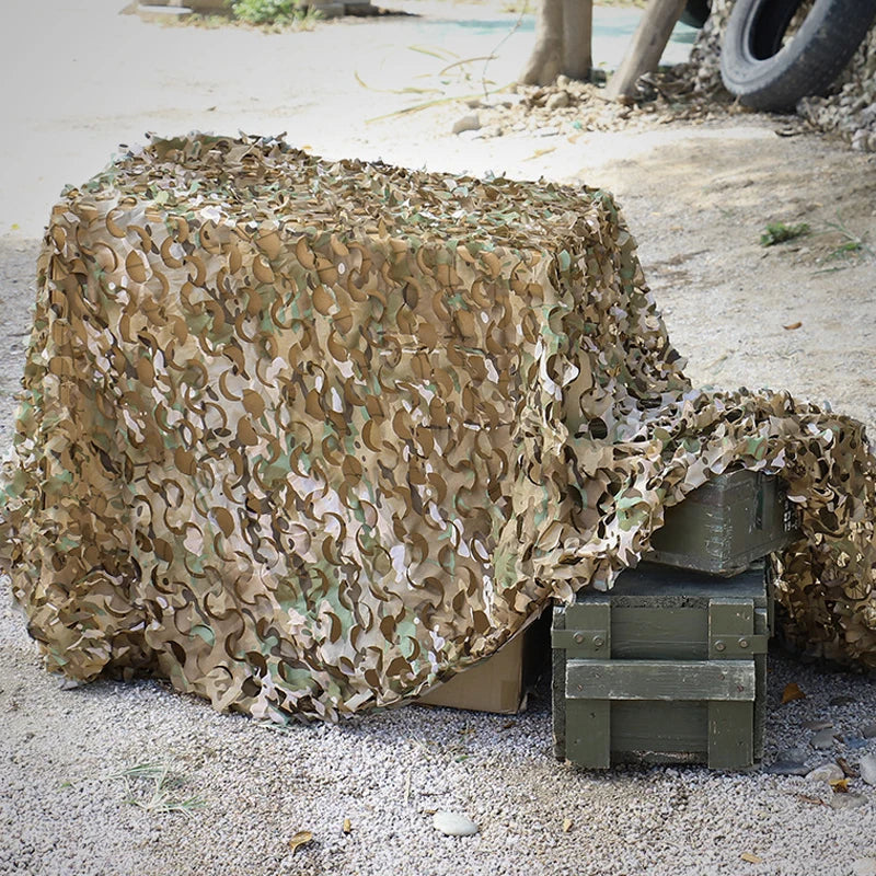 Camo Netting, Camouflage Net Ground Blind for Hunting, Camping, Sunshade, Shooting, Garden Fence Decorations