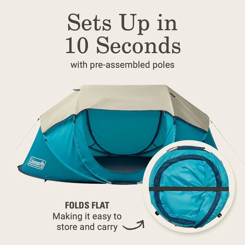 Coleman Pop-Up 2-Person Camp Tent